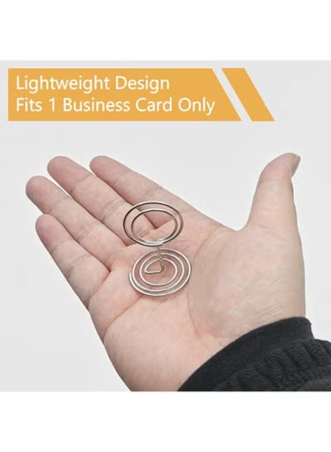 fantasize 30PCS Table Number Holders Place Card Holder - Photo Holders for Tables, Cards Stand Name Menu Clips, Table Sign Holders for Wedding Anniversary Birthday Party, Silver - Image 4